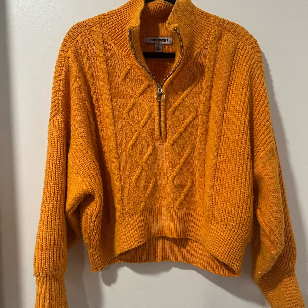 Urban Outfitters Orange Cowl Neck Sweater